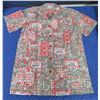 Image 4 : Love's-Themed Potpourri Red & Gray Aloha Shirt, Size Small