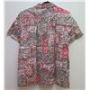 Image 3 : Love's-Themed Potpourri Red & Gray Aloha Shirt, Size Small