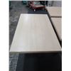 Image 8 : Qty 4 Tables w/ Metal Pedestal Bases, Misc Sizes