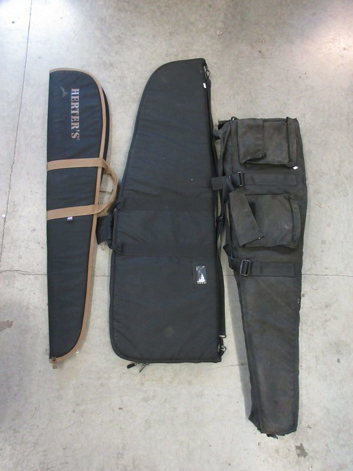 3 Assorted Soft Sided Rifle Cases