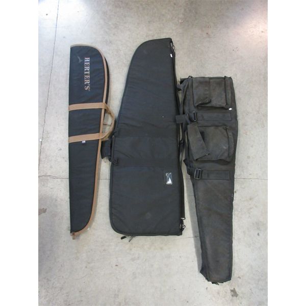3 Assorted Soft Sided Rifle Cases