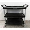Image 1 : New Heavy Duty 3 Shelf Utility Cart - Black