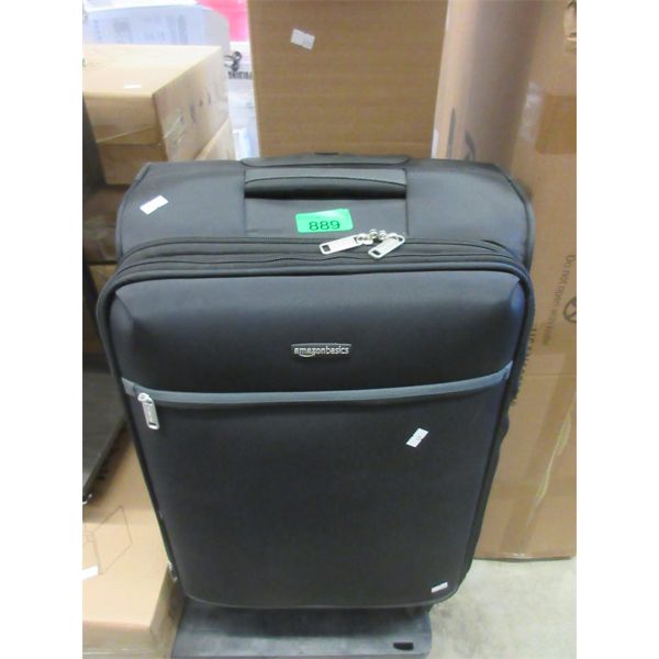 New Black Mid-Size Spinner Luggage Bag