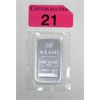 Image 1 : 1 Oz .999 Silver Asahi Mint Serial Numbered Bar