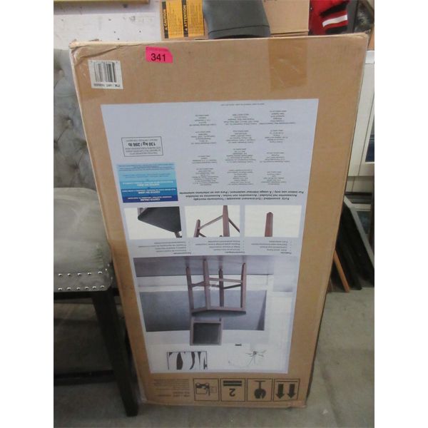 2 Stools with Upholstered Seats & Backs