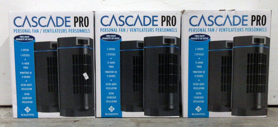 Pc Fan Cascade 3 Packs of 2 Cascade Pro Desk Top Fans
