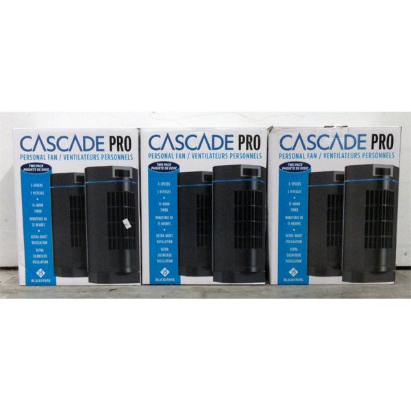 Pc Fan Cascade 3 Packs of 2 Cascade Pro Desk Top Fans