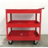 Image 1 : New Steel 3 Shelf Utility/Supply Cart - Red