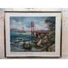 Image 2 : 2 Framed Prints - Dog & Cat & Golden Gate Bridge