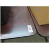 Image 2 : 4-Cherry Pedestal 4 Top Dining Table - 4 X $