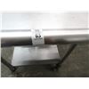 Image 2 : S/S  2'  X  2'  Rolling Work Table w/Back Splash & Undershelf