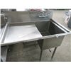 Image 1 : S/S Single Comp Pot Sink w/Drainboard and Lever