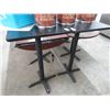 Image 1 : Black High Bar Tables - Pair