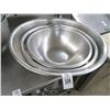 Image 1 : 9-Large S/S Mixing Bowls - 9 X $