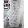 Image 1 : 10-18/12 Qt. Lidded Measuring Bins - 10 X $