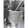 Image 2 : 4-S/S Third by 6" Insert Pans - Stack of 12 - 4 X $
