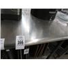 Image 2 : S/S 4' Table w/Backsplash and Undershelf