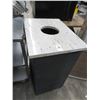 Image 1 : Black w/Granite Top Rolling Trash Cabinet