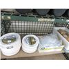 Image 1 : Paper Plates, Plastic Forks, Cambro Bin w/Supplies