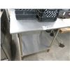 Image 1 : S/S 3' Table w/Lip and Undershelf