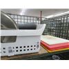 Image 2 : Cut Boards, Stock Pot, Cambro/Utensil Bins - 2 Shelves
