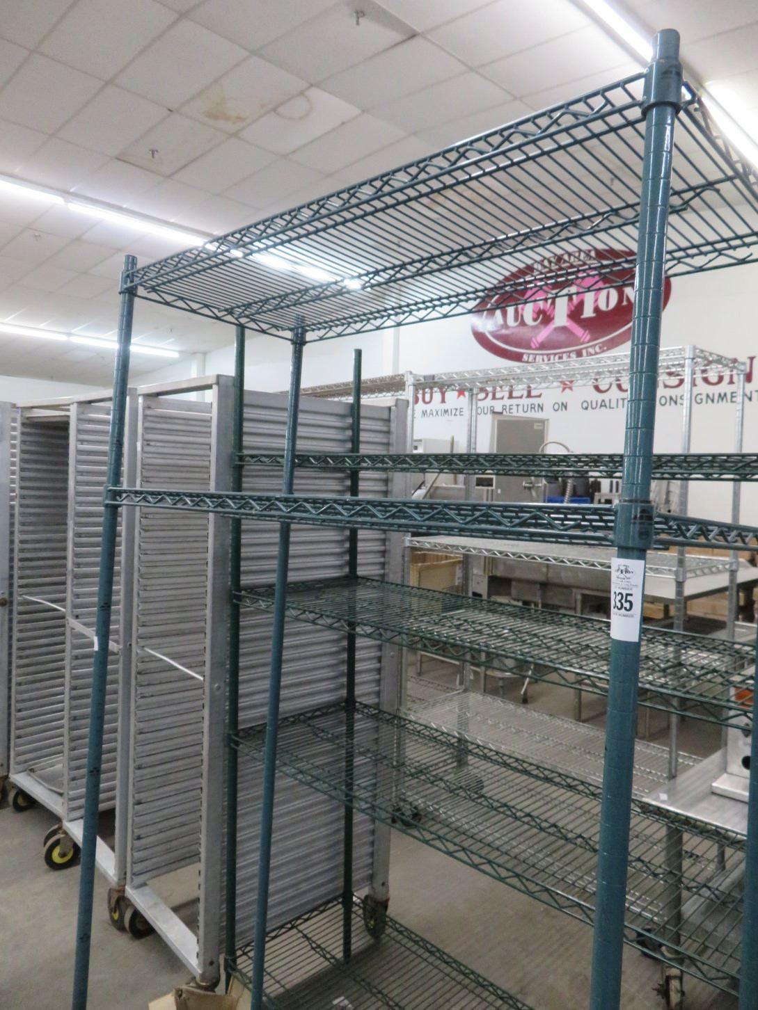 Green Metro Coated 2 Shelf Storage Rack