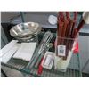 Image 2 : Collanders, Whips, Spreaders, Supplies On Rack