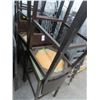 Image 1 : 6- Mahogany Green Padded Bar Stools - 6 X $