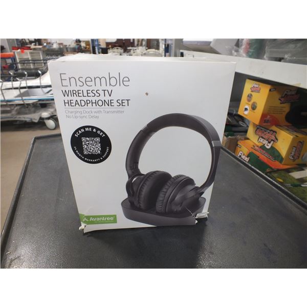 Wireless TV Headphone Set