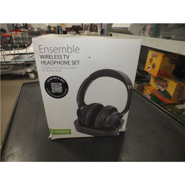 Wireless TV Headphone Set