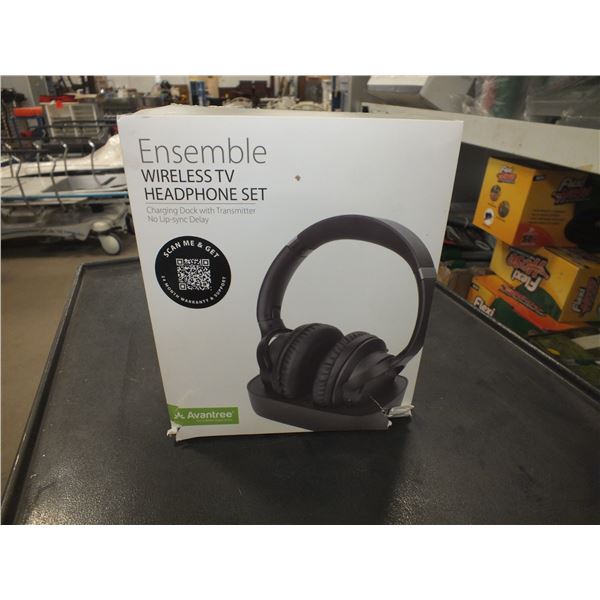 Wireless TV Headphone Set