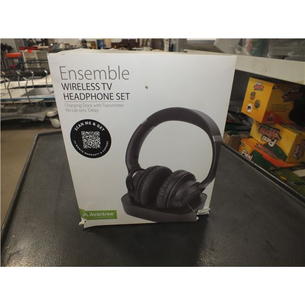 Wireless TV Headphone Set