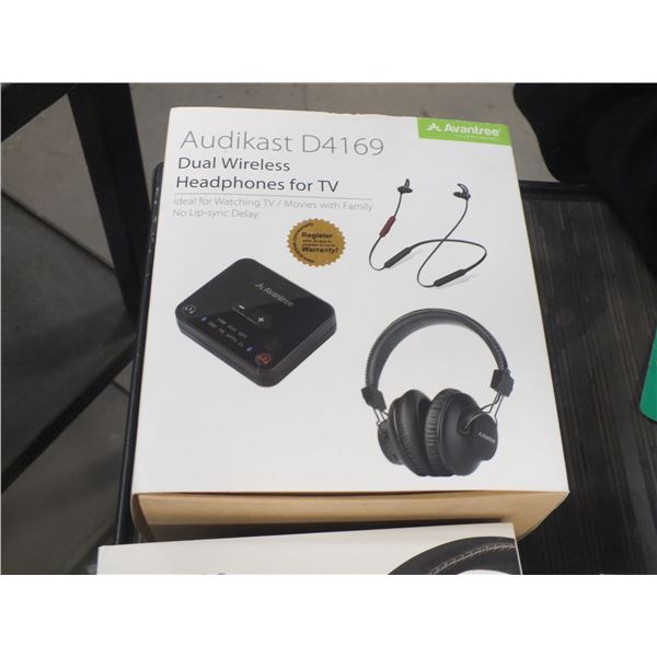 Duel Wireless Headphones For TV
