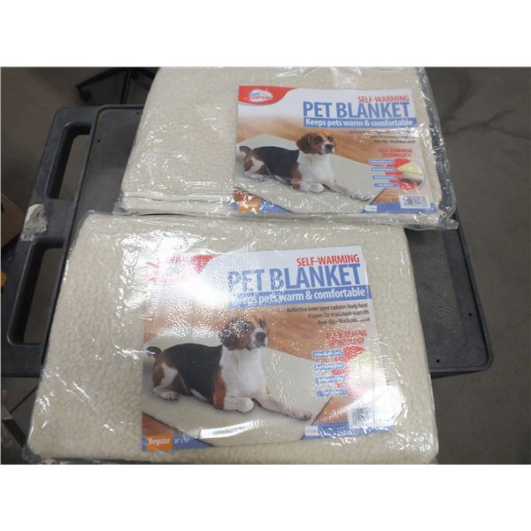 2 Self Warming Pet Blankets