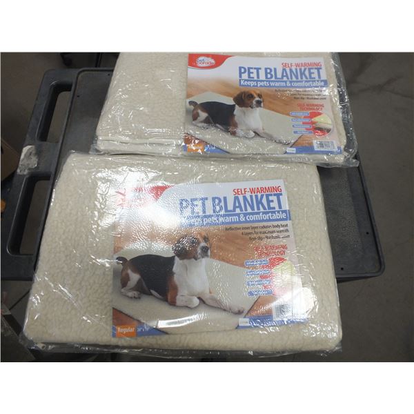 2 Self Warming Pet Blankets