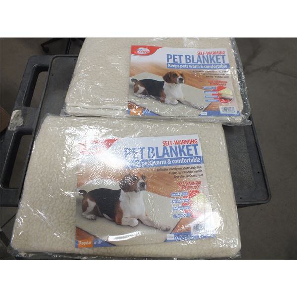 2 Self Warming Pet Blankets