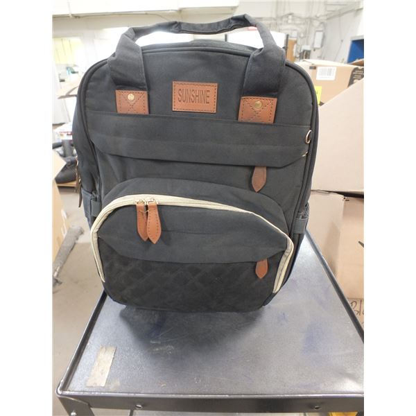 Black Diaper Bag / Backpack