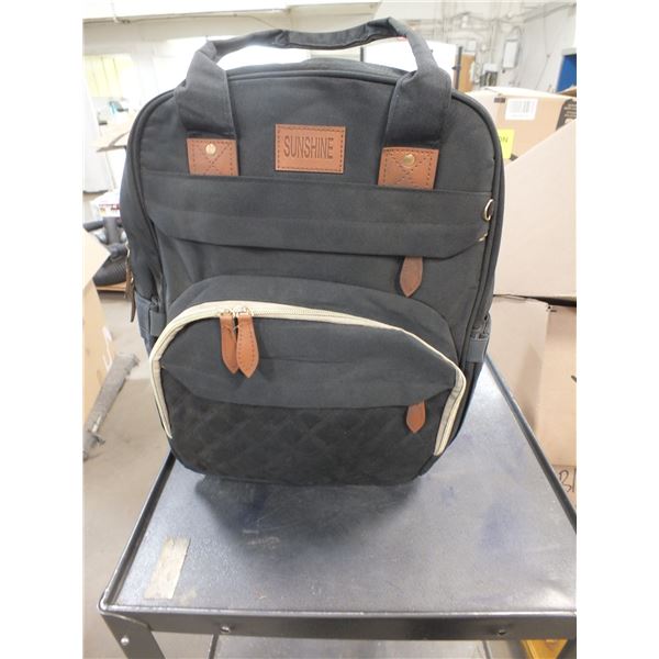 Black Diaper Bag / Backpack