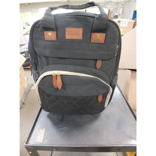Black Diaper Bag / Backpack