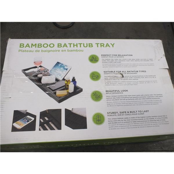 Bamboo Bathtub Tray