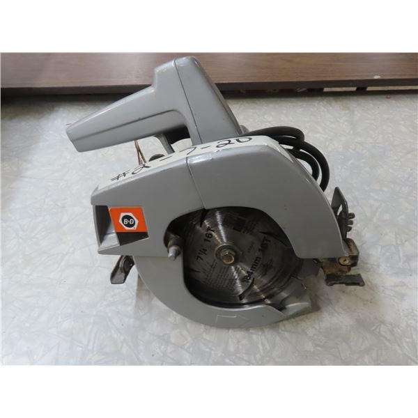 black and decker 7.25" circular saw