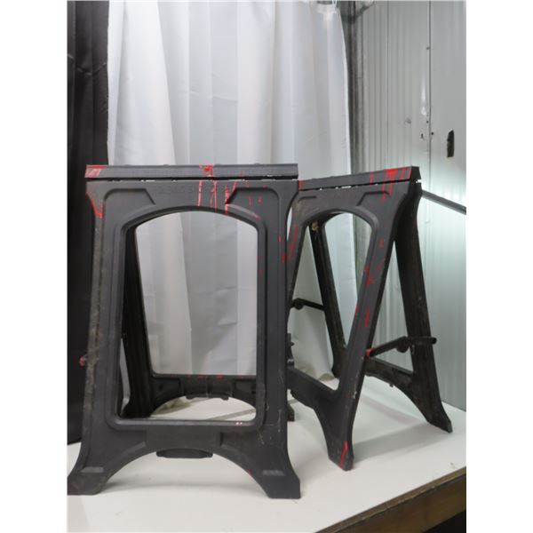 pair of sawhorses