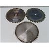 Image 1 : three 10" saw blades