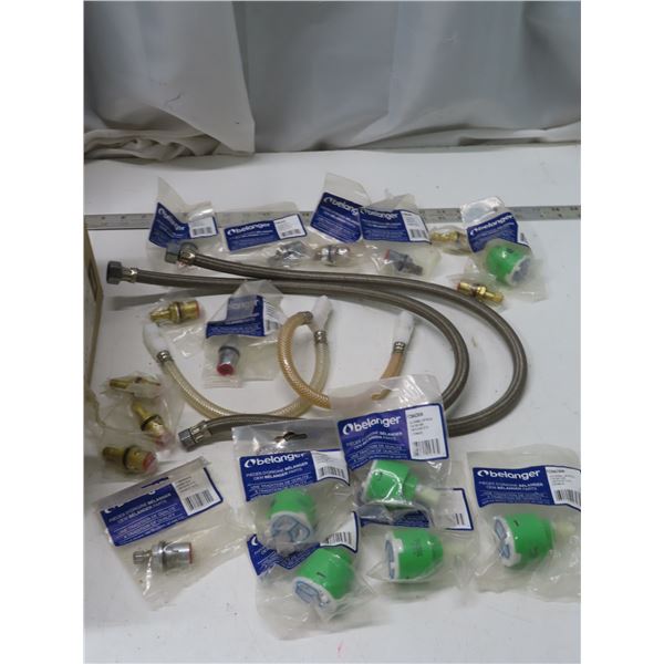 lot of plumbing supplies