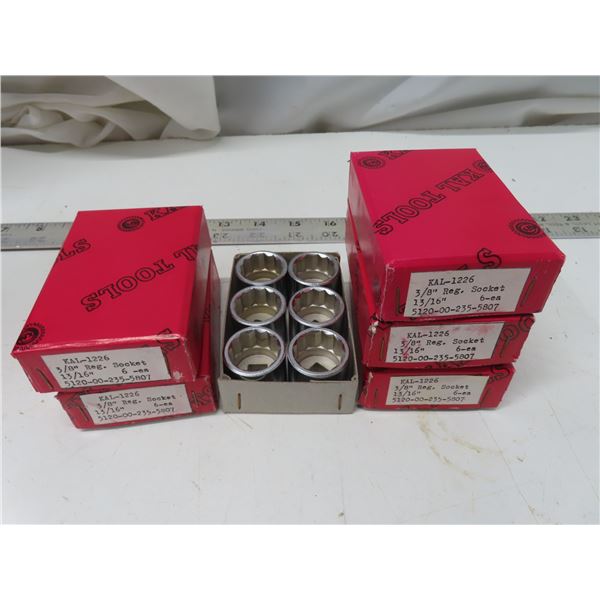3/8 reg socket 13/16" set of boxes