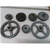 Image 1 : lot of 7 V-pulleys