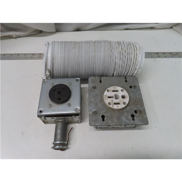 female dryer and stove connections and dryer venting that’s new