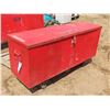 Image 1 : large red tool box on wheels 48.5x15.5x18" tall