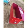Image 3 : large red tool box on wheels 48.5x15.5x18" tall