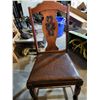 Image 1 : 5 brown oak chairs